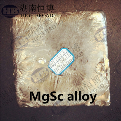 ISO-Magnesiumscandium Metaalmg2%sc Mg5%Sc Mg30%Sc Hoofdlegering