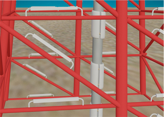 Aluminium-anoden voor havens Jetties / Aluminium-offer-anoden gebruikt in kathodische beschermingssystemen ter voorkoming van corrosie van metalen structuren ondergedompeld in water of begraven in de bodem