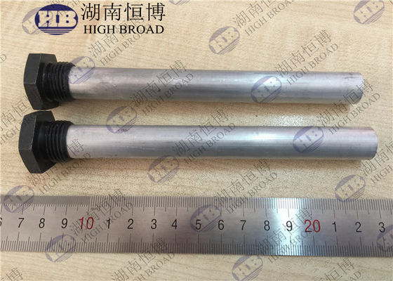 21 mm aluminiumlegering 3-segment anode staaf 1000 mm bout-samen ontwerp voor commerciële ketel