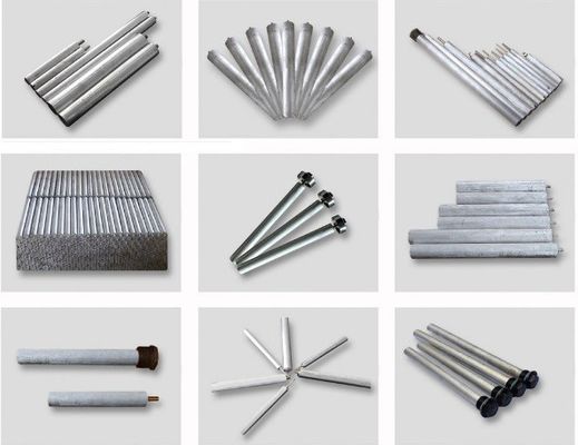 21 mm aluminiumlegering 3-segment anode staaf 1000 mm bout-samen ontwerp voor commerciële ketel