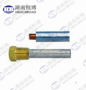 40mm Magnesiumlegering Ultra-lange Anoderod Aangepaste Schroefdraad 2000mm Tankbescherming voor Industriële Proces Tank
