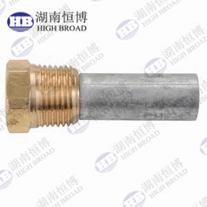 40mm Magnesiumlegering Ultra-lange Anoderod Aangepaste Schroefdraad 2000mm Tankbescherming voor Industriële Proces Tank