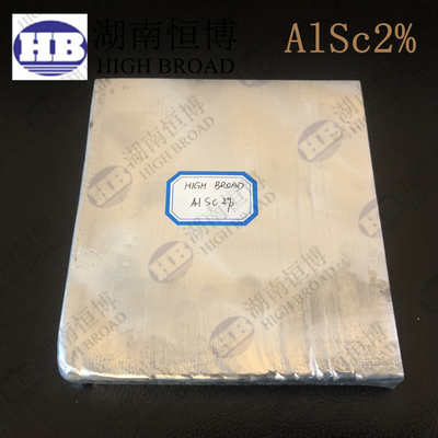 Vacuümsmelting AlSc30 Scandium Master Alloy Voor honkbalknuppel, lacrosse stokken, fietsframes