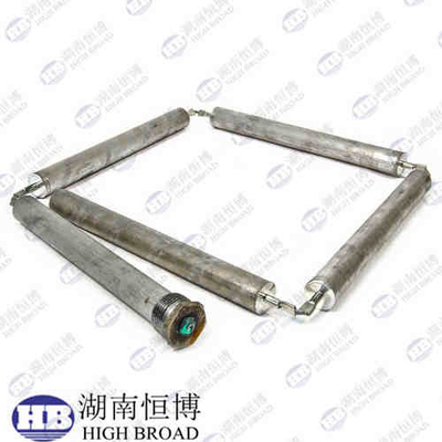 Hex Plug Aluminium Zink Flexible anode staaf (4 secties) roestvrij staal verbindingen 42 inch lang