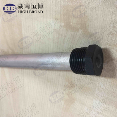 Magnesium Anode / Mg Anode Zonne- en Elektrische Boiler Reserveonderdelen Loopt Door Het Midden Van Uw Tank