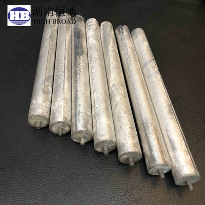 Zink Aluminium AZ63 AZ31 Magnesium anodestaven 9mm-26mm Diameter Buigzaam Corrosiebestendig