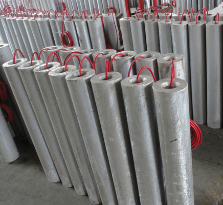Corrosiebescherming AZ / HP legering warmtepomp waterverwarmer tank aangedreven MMO titanium anode met Mg staaf