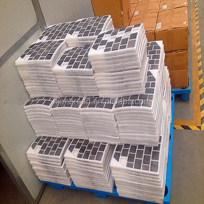 12x12 inch vuurbestendige zwarte kogelvrije tegels met interlocking ontwerp voor ultieme ballistische bescherming