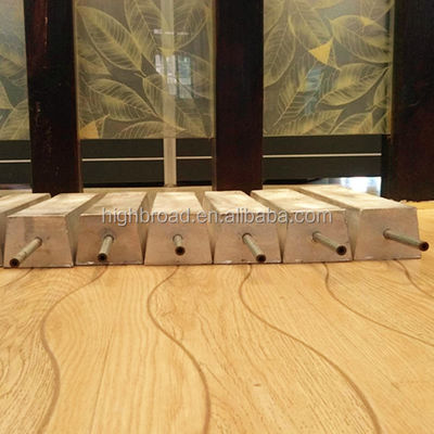 Aangepaste magnesiumanode met stroom en D-trapeziumvorm en ISO9001/ROHS-certificering voorkomt of vertraagt de roestvorming van stalen constructies