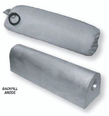 ISO9001 gecertificeerde M1C 17 lbs 32 lbs 60 lbs teruggevulde anodes met glad oppervlak voor kathodische bescherming van pijpleidingen