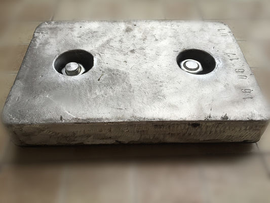 Aluminium Anodes Hoge Weerstand Tegen Corrosie Kathodische Beschermingssysteem Offshore Boorplatforms, Windturbine Funderingen En Havenfaciliteiten