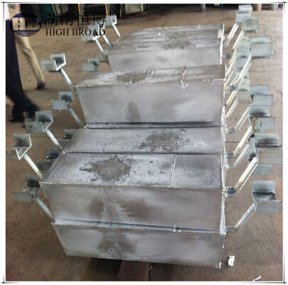 Ondergrondse pijpleiding Aluminium offeranode Backfill Package 1200mm 25kg Al-Zn-In legering Begraven kathodische bescherming