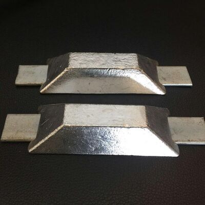 Ondergrondse pijpleiding Aluminium offeranode Backfill Package 1200mm 25kg Al-Zn-In legering Begraven kathodische bescherming