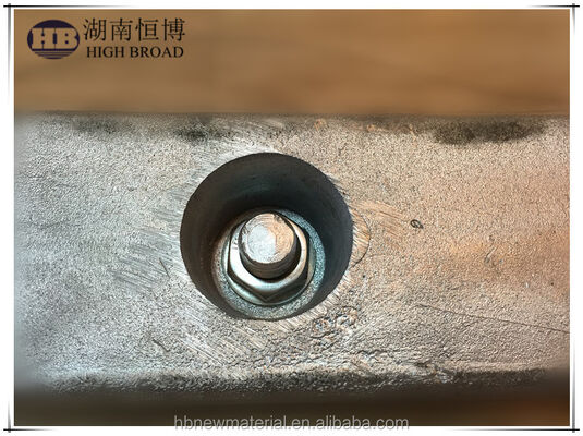 Beste verkoop Magnesium Aluminium Zink Alloy Gegooide offeranode voor kathodische bescherming in scheepsapparatuur