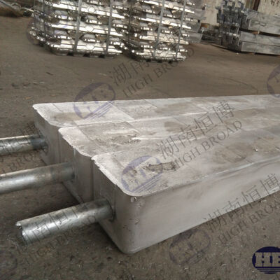 Hoge-efficiëntie Al-Zn-In-Cd aluminium offeranode voor corrosiepreventie in scheepsrollen ASTM GAIII-norm