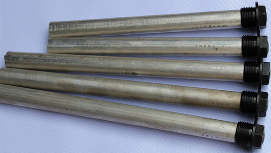 Geëxtrudeerde Ronde Boiler Anodestaven, Aluminium Anodestaaf Voor Boiler, Heater Treater Anodestaaf Offer Zichzelf Om Corrosie Binnenin De Tank Te Voorkomen