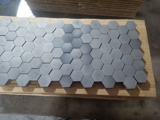 150x150mm Large Format Silicon Carbide Ballistic Tile with NIJ Level III Protection and Pressureless Sintered SiC Strike Face Plate