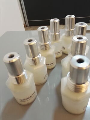 Boorcarbide Mondstuk met M10x1.0 Fijne Schroefdraad en 50x15mm Compact Ontwerp voor Precisie Zandstralen