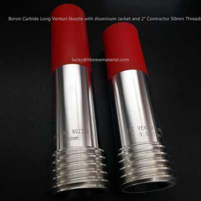 Boron Carbide B4C Long Venturi Sandblasting Nozzle HRA 93-95 for Heavy Duty Abrasive Blasting Surface Preparation