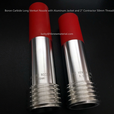 Pijp van Venturi van het boriumcarbide de Lange met Aluminiumjasje en 2 ″ Contractant 50mm Draden