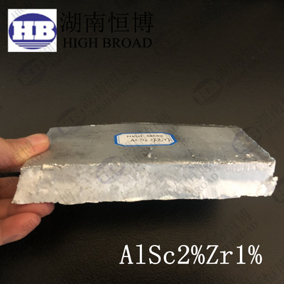 Aluminium Scandium Zirconium AlSc2Zr1 Aluminium Master Alloys voor metallurgische smeltingen van aluminium metalen