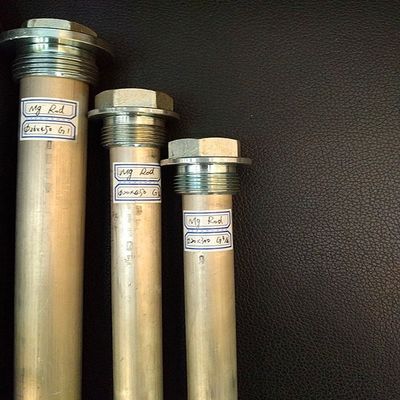 25mm Aluminiumlegering Heavy-Duty Anoderod 1 NPT 1200mm Grootschalige Bescherming voor Industriële Ketel