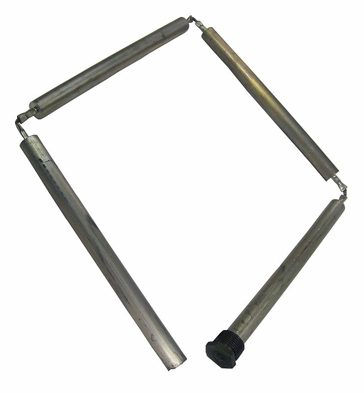 19 mm Aluminium legering Compact Anode Rod 3/4 NPT 450 mm Ruimte-efficiënt ontwerp voor compacte condensator