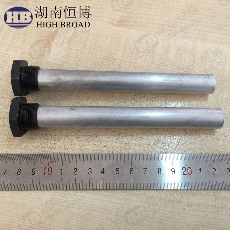 16 mm Diameter 900 mm Lengte Aluminiumlegering Flexibele Link Anoderod met 3/4 NPT Schroefdraad voor Commerciële Waterverwarmers