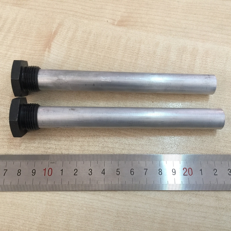 Commerciële zonne-waterverwarmingstoestellen Magnesiumanode staven Corrosiebestendigheid NPT schroeftype
