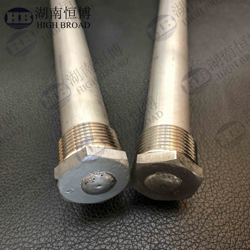 Magnesium-anodestaaf van maritieme kwaliteit 42 inch 5/8 NPT-slachtofferbescherming voor zoutwaterboot jacht waterverwarmer