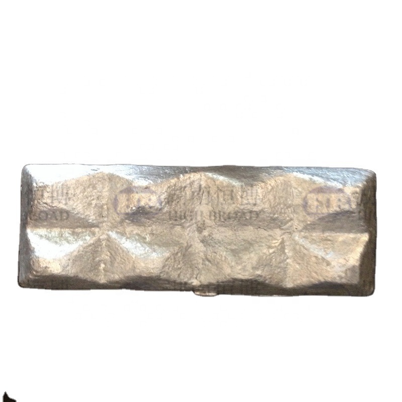 Aluminium-antimoniumlegering AlSb 10% en 20% in ingotvorm met een gewicht van 4-8 kg voor toepassingen met hoge prestaties