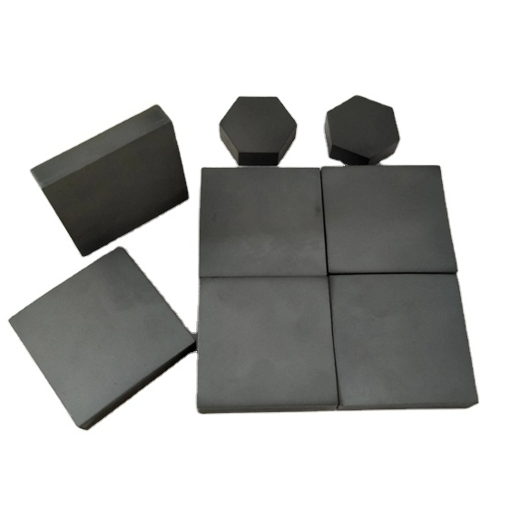 Industriële silicon carbide plaat met een dichtheid van 3,15 g/cm3 in formaten 50x50 en 100x100