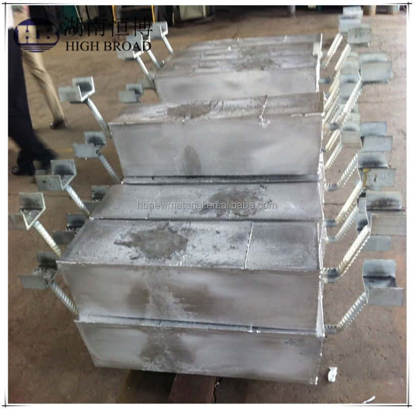 Ondergrondse pijpleiding Aluminium offeranode Backfill Package 1200mm 25kg Al-Zn-In legering Begraven kathodische bescherming