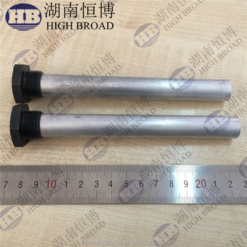 AZ63B Magnesium Opofferingsanode Staaf 44 Inch 3/4 NPT met PTFE Tape Anti-Seize Compound Boiler Kit