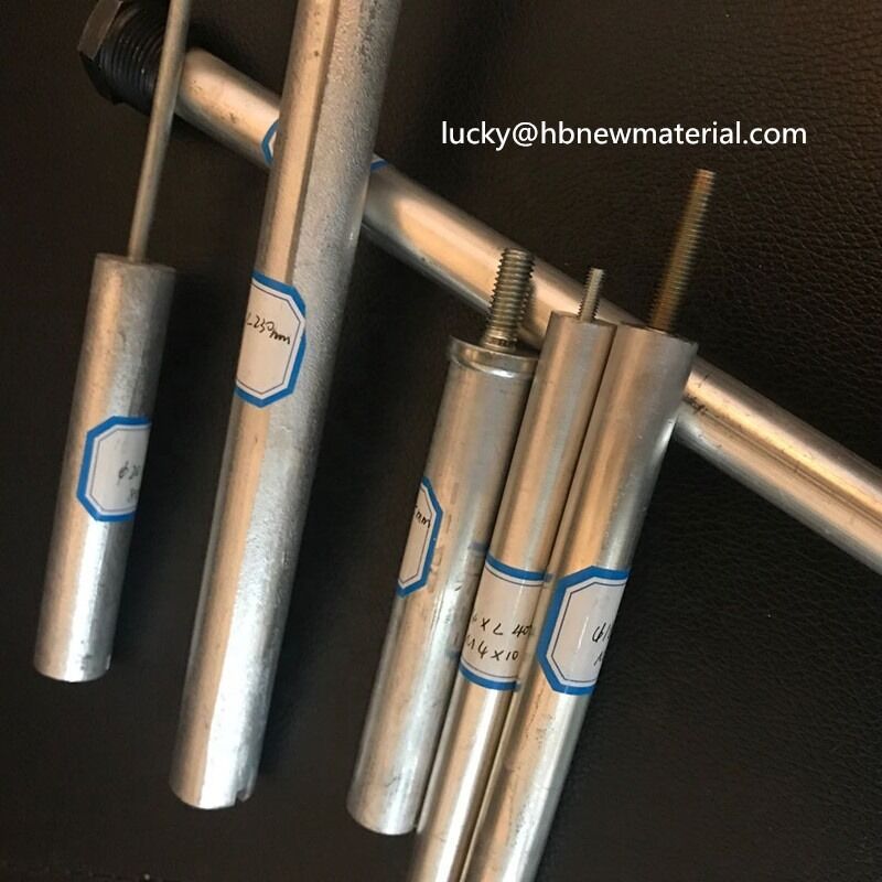 Op maat gemaakte anodestaven voor zonne-waterverwarming voor stalen tanks die een hoge verlengsterkte en corrosiebescherming bieden om de levensduur van de tank te optimaliseren