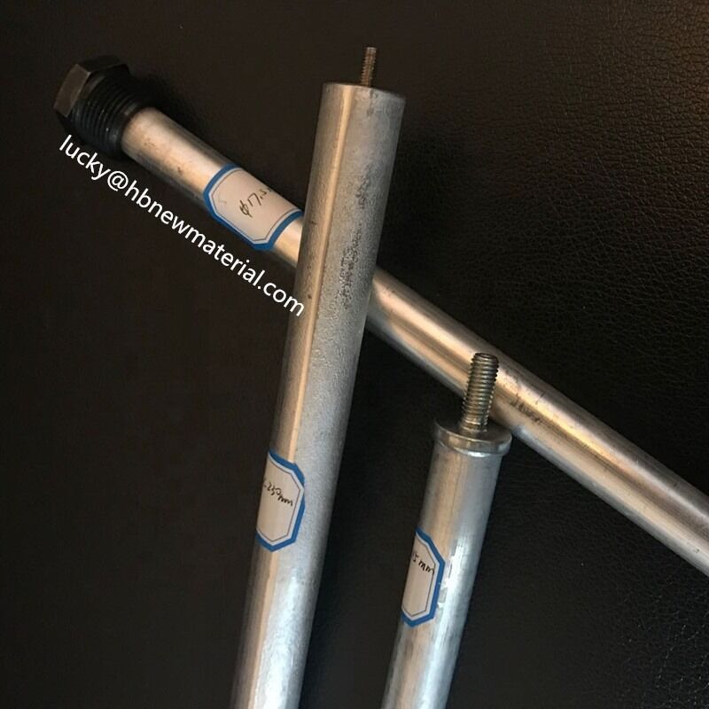 Magnesium anode staven met een lengte van 100, 200, 500 mm of op maat, met goede vervormbaarheid en uitstekende corrosiebestendigheid