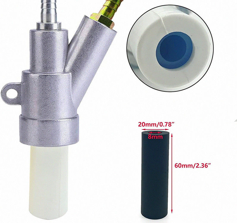 Samenstelling van zandblazingspistool met vervangbare B4C-nozzle-kern met HRA 93+ hardheid en ergonomische greep